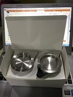 Ensemble infuseur à thé réutilisable en acier inoxydable à double poignée, écologique, avec filtre extra fin pour thé en vrac, plateau anti-goutte et couvercle