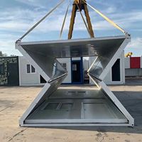 Maison conteneur pliable et extensible, installation simple, idéale pour entrepôt, logement du personnel