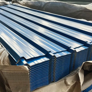 แผ่นหลังคาเหล็กเคลือบสี PPGI แผ่นหลังคาเหล็กลูกฟูก แผ่นเหล็กลูกฟูกเคลือบสีสำเร็จรูปสำหรับโครงการโกดังอุตสาหกรรม - Product Image 4