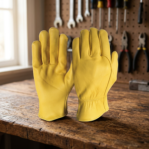 Guantes de Mecánico de Cuero de Seguridad - Guantes de Invierno para Deportes, Ciclismo y Pesca, Alta Calidad, Transpirables, Hechos en Pakistán - Product Image 3