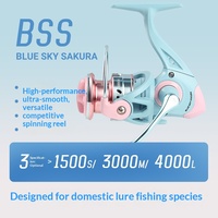 Mondes Micro Moulinet de pêche spinning 1500S, bobine peu profonde, universel, sans interstice, pour leurres, 5.2:1, pour gaucher, vente en gros