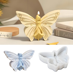 Molde de silicona al por mayor para velas de hadas y mariposas, molde de yeso y jabón con aroma a mariposa, molde de resina para decoración del hogar - Product Image 2