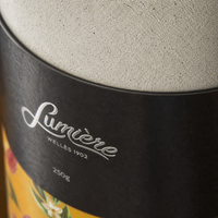 Emballage personnalisé en tube de carton écologique pour café, boîte ronde en papier de qualité alimentaire avec impression florale