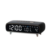Neuer Luxuriöser Kunststoff-LED-Digitalwecker mit Multifunktions-Stimmungsbeleuchtung, Thermometer, Geräuschlos, Wochenanzeige 2819