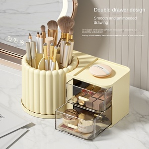 Boîte de rangement cosmétique de bureau de grande capacité Porte-stylo rotatif Brosse de maquillage Fard à paupières <span class=keywords><strong>Étagère</strong></span>s murales pour salle de bain et cuisine - Product Image 4