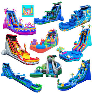 Tobogán Inflable Gigante Comercial <span class=keywords><strong>para</strong></span> Exteriores con Piscina, Tobogán Acuático Inflable Personalizado <span class=keywords><strong>para</strong></span> Niños, Económico, <span class=keywords><strong>para</strong></span> Fiestas en <span class=keywords><strong>el</strong></span> Patio Trasero - Product Image 5