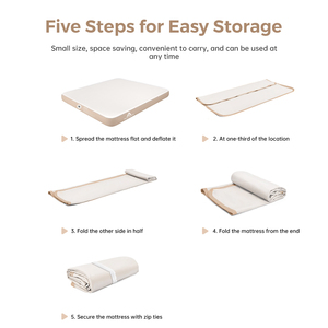 Inflatable Mattress with <strong>Self</strong> <strong>Inflating</strong> King Size Medical Portable Automatique Materasso Matelas Gonflables Camping Bed <strong>Airbed</strong> - Product Image 5