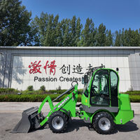 China RG-EV10 Mini Elektro Vorderrad lader Kompakte Batterie Teleskop Kleine Farmen Günstige Bagger lader Kern motor