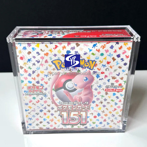 Caja Protectora Acrílica Transparente para <span class=keywords><strong>Cartas</strong></span> Pokémon Japonesas SYP, con Tapa Magnética, para Caja de Sobres Grande Japonesa - Product Image 3