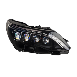 Pour <span class=keywords><strong>Peugeot</strong></span> 4008 <span class=keywords><strong>5008</strong></span> (2017-2020) – Ensemble de feux arrière modifiés avec DRL, clignotants dynamiques LED, phares automatiques à quatre lentilles et accessoires - Product Image 1
