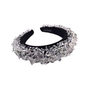 ที่คาดผมประดับก้อนน้ำแข็ง, ที่คาดผมประดับคริสตัลสไตล์หรูหรา, เครื่องประดับผมแบบเรียบง่ายและอเนกประสงค์ระดับไฮเอนด์ - Product Image 5