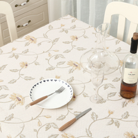 Nappe de Table en dentelle à franges, couverture rectangulaire, motif Rose, Floral, couverture de Table à manger