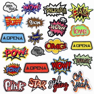 Fabricante 3D hecho a mano ropa Logo insignia ropa etiquetas parches Rojo Negro chica bordado parches para ropa - Product Image 4