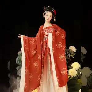 Vestido de traje chino para mujer, ropa de mujer de estilo chino tradicional Hanfu Tang, vestido de Cosplay