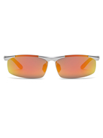 Lunettes de soleil photochromiques demi-cerclées pour hommes, monture métallique légère, protection UV, pour la conduite et les sports de plein air, vente en gros