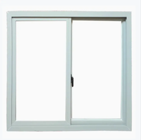 Ventana de PVC de Diseño Europeo, Ventana Abatible de Doble Vidrio Blanco, Ventanas de PVC con Opción Automática