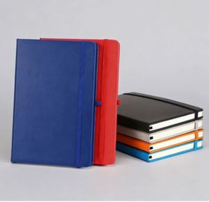 Agenda planificateur budgétaire académique 2026 en cuir PU à couverture rigide avec motifs et logo personnalisés, carnet de notes - Product Image 1