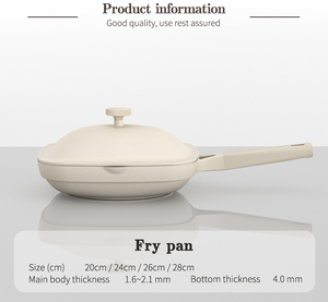 Bộ Nồi Nấu Ăn Nhôm Thiết Kế Mới Bộ Dụng Cụ Nấu Ăn Màu Trắng - Product Image 6