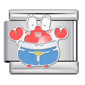 SpongeBob SquarePants Titanium Steel Modular Bracelet Charms Mixed Shapes DIY Jewelry Set For Bracelet Making - Product Image 5