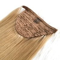 Extensions de queue de cheval en cheveux humains vierges européens, double trame, double tirage, bouclés naturels, balayage, pour cuticules, vente en gros