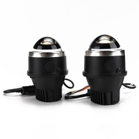Ampoules de phare antibrouillard universelles LF2 3 POUCES 12V 90W 30000LM 3000K 4300K 5500K TRICOLOR LED pour voiture