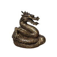 Fontaine d'animal de jardin grandeur nature pour extérieur Sculpture en fibre de verre en résine Dragon chinois réaliste Statue personnalisable