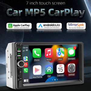 Topnavi Lecteur MP5 double DIN 7 pouces pour voiture, <span class=keywords><strong>autoradio</strong></span> stéréo, CarPlay sans fil, Android Auto, écran tactile - Product Image 2