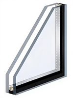 Fenêtre à battant en aluminium avec verre Low-E insonorisant et isolant thermiquement, idéale pour les devoirs des enfants et le confort du sommeil