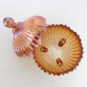 LANGXU Barattolo di Lusso in Vetro Cristallo per Caramelle con Coperchio Elegante e Chiusura Ermetica, Contenitore per Bomboniere e Confezioni Regalo - Product Image 4