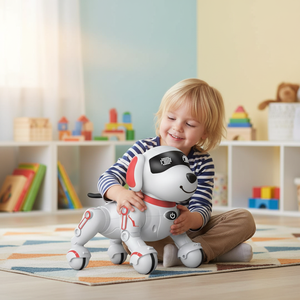 Chien robot intelligent té<span class=keywords><strong>l</strong></span>écommandé, interactif, qui marche et parle, jouet éducatif musical de dessin animé pour enfants - Product Image 6