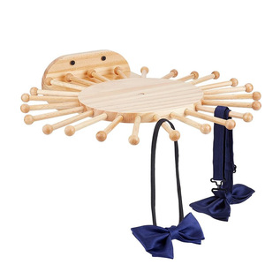 Support mural en bois pour élastiques à cheveux, forme de tournesol, installation facile, organisateur d'accessoires capillaires pour entrée - Product Image 1