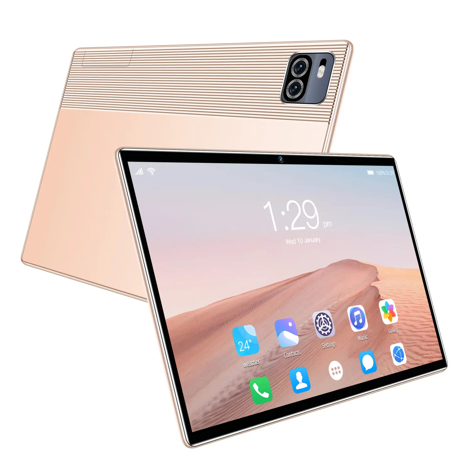 Tablet seluler murah layar besar, tablet Android, kamera Video game layar besar 10.1 inci P10, mesin belajar tablet