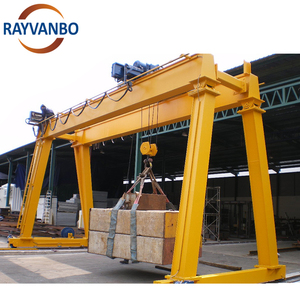Grue de portique montée sur rail de portique de 5 tonnes 10 tonnes 20 tonnes extérieure avec le palan à chaîne électrique - Product Image 1