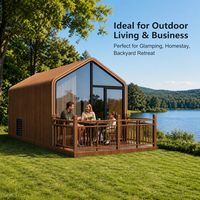 Maison conteneur de luxe de 20 pieds, maison préfabriquée modulaire, maison portable pour usage résidentiel, maison de vacances