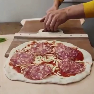 Nueva Paleta <span class=keywords><strong>de</strong></span> Pizza Mágica Premium Antiadherente Más Vendida, <span class=keywords><strong>Pala</strong></span> Deslizante <span class=keywords><strong>de</strong></span> Madera para Transferir Pizza con Mango - Product Image 2