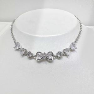 ราคาโรงงาน กำไลข้อมือเทนนิสเงินแท้ 925 ดีไซน์เนอร์ ประดับเพชรคิวบิกเซอร์โคเนีย รูปโบว์ สำหรับสาวๆ ขายส่ง - Product Image 4