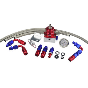 Kit régulateur de pression de carburant Poyracing AN6 65-96Psi avec jauge et tuyau pour mise à niveau et modification - Product Image 4