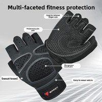 Gants de fitness en polyester pour hommes pour la musculation, les soulevés de terre, les tractions, les développés couchés, la musculation avec barre et la musculation - Protection des poignets antidérapante