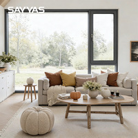 Ventana Abatible de Aluminio SAYYAS GR75-OW con Certificación CE, Ventilación de Alta Seguridad para Residencias