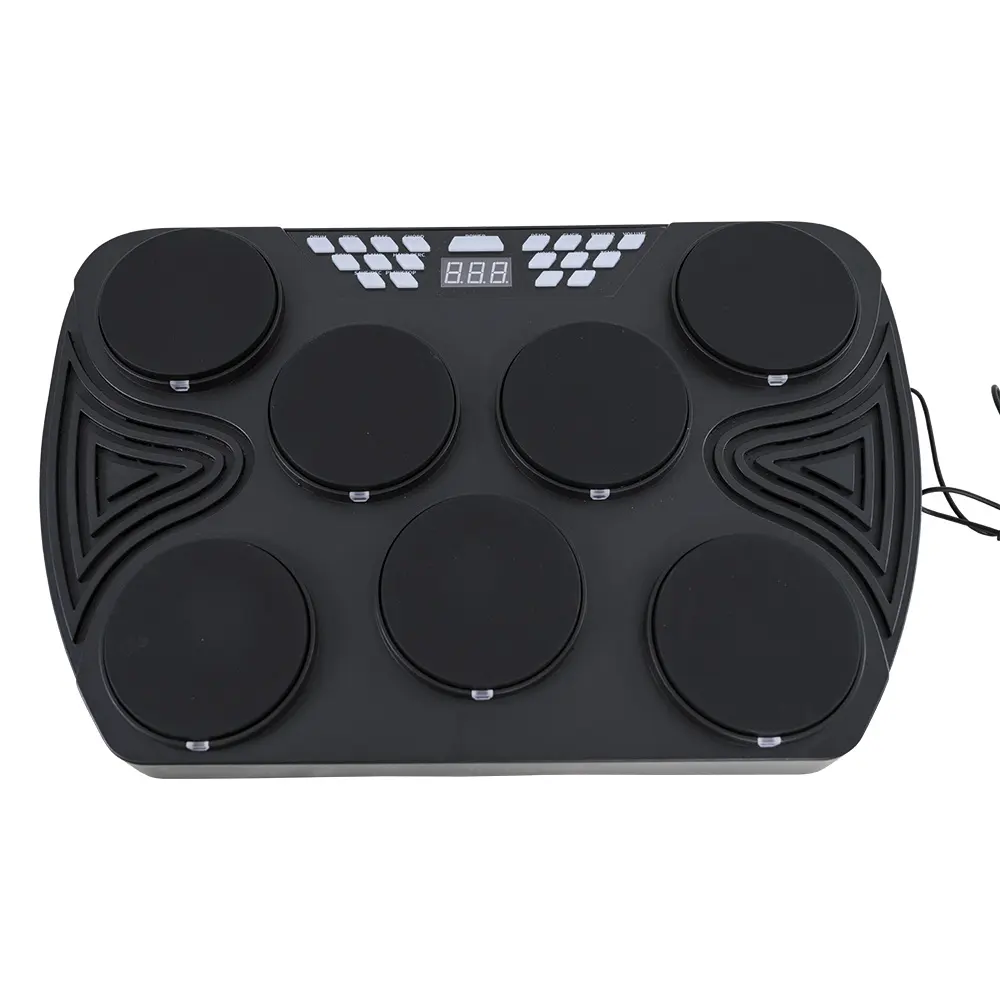 Rechargeable Digital Bluetooth Midi 7 Pad Portable Tabletop Electric Drums Kit Velocity-sensitive Drum Kit