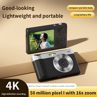 Kamera Ringan Portabel 4k Murah 5000W Piksel 16X Zoom Digital Lampu Isi Ulang Timer Pemotretan Berkelanjutan Tahan Air