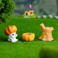 Accessoires en résine Whimsigoth Lapin d'Halloween Peints à la main 3D Ornements de jardin fantaisistes Charmants Décoration d'intérieur directement de l'usine