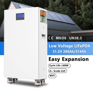 Système de stockage d'énergie solaire <span class=keywords><strong>domestique</strong></span> 5kWh 10kWh 15kWh avec <span class=keywords><strong>batterie</strong></span> LiFePO4 51.2V 100Ah-314Ah, indice de protection IP65, communication CAN - Product Image 4