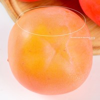 Zorgvuldig geselecteerde YUNJIN merk 9CM persimmonvormige plastic bubbelschuim kunstfruit meubeldecoratie vroeg educatief speelgoed