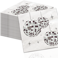 Tout nouveau ensemble de vaisselle Disco Party KTV ensemble de décoration de fête salle de danse fête assiette en papier tasse serviette bannière fournitures