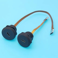 Extensor de Ranura para Tarjeta SIM Mini, Conector de Montaje en Panel Impermeable IP67/IP68, Cable FPC con Tapa de Aluminio para Exteriores