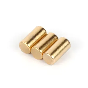 Xlmagnet עמיד למים Neodymium מגנטי מוט קבוע זהב מצופה צילינדר מגנט