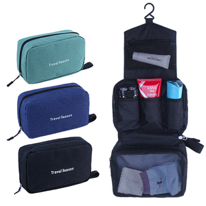 <span class=keywords><strong>Organizer</strong></span> tas perlengkapan mandi perjalanan dengan kait gantung dan penutup ritsleting tas bagasi lepas pasang nyaman tas perlengkapan mandi dengan Logo wih