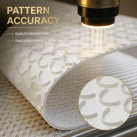 Bandes de course pour tapis roulant en PU PVC de 1,8 mm d'épaisseur, ovales inversées, résistantes à l'huile et au feu, antistatiques, respirantes et durables