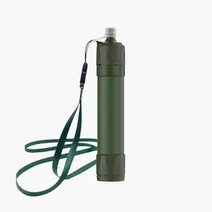 Purificador de agua potable portátil con filtro de supervivencia de emergencia para acampar al aire libre